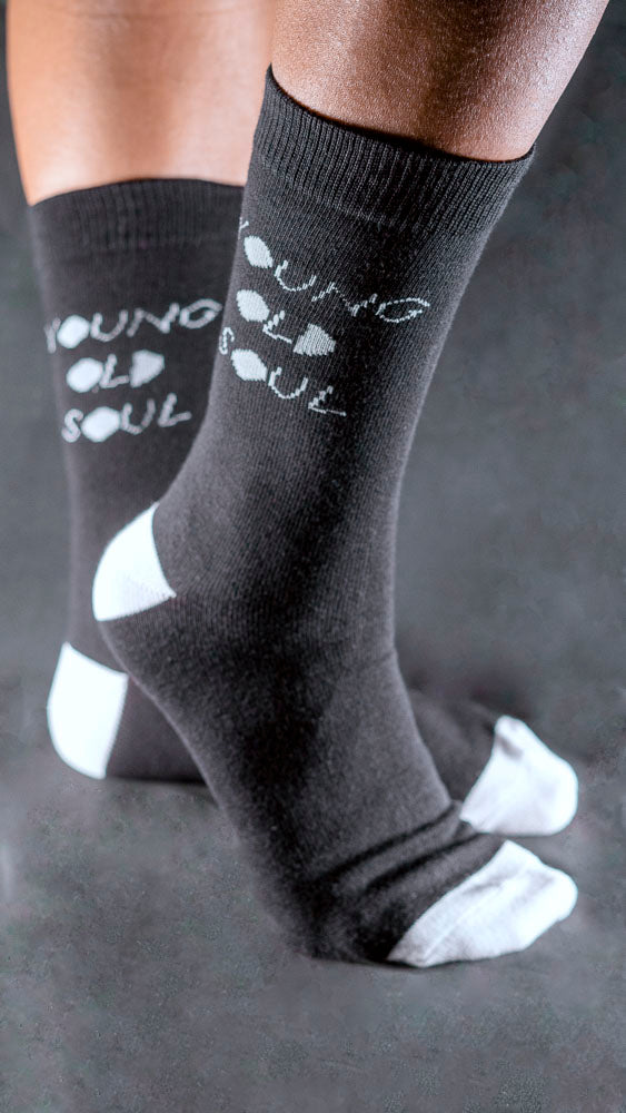 Young Old Socks - Classic Terry 3 Pack in Black