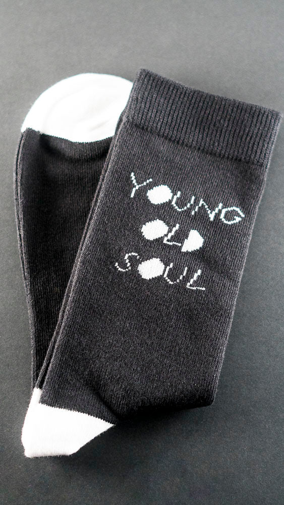 Young Old Socks - Classic Terry 3 Pack in Black