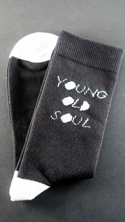 Young Old Socks - Classic Terry 3 Pack in Black