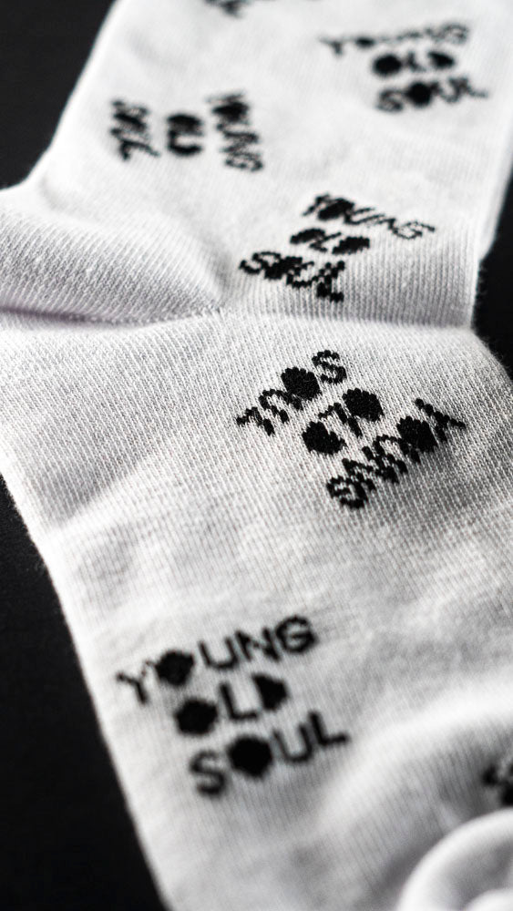 Young Old Socks - All Over Again 3 Pack in White