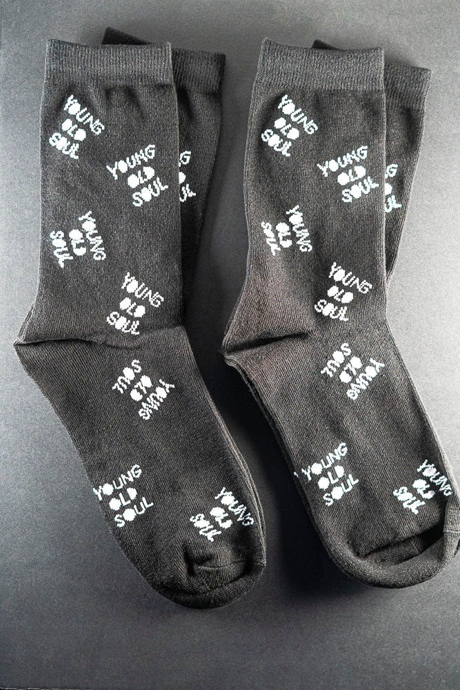 Young Old Socks - All Over Again 3 Pack in Black
